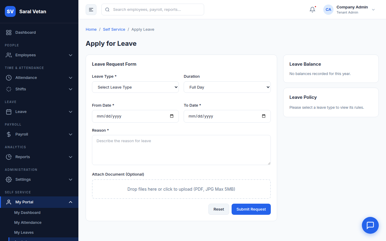 Applying for Leave